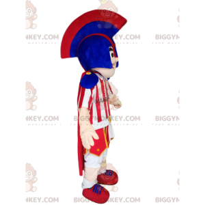 Χαμογελαστή στολή μασκότ BIGGYMONKEY™ Roman Warrior με όμορφο