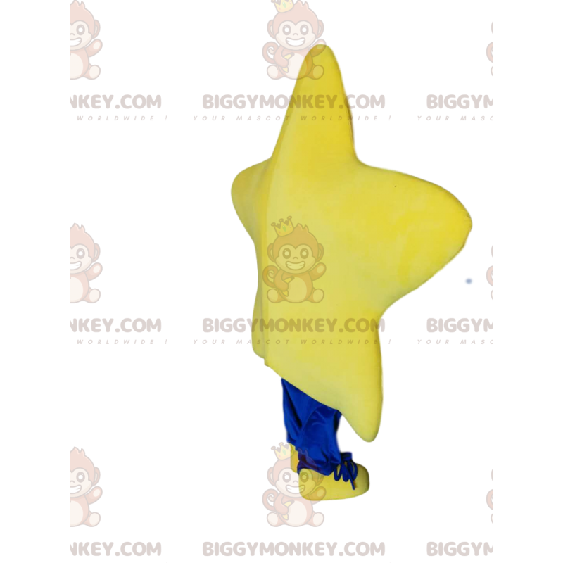 Costume de mascotte BIGGYMONKEY™ d'étoile géante avec un grand Costume de mascotte BIGGYMONKEY™ d'étoile géante avec un grand