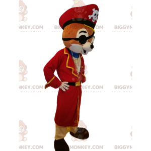 Traje de mascote de esquilo BIGGYMONKEY™ com roupa de pirata –