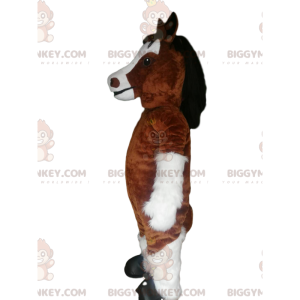 Brown and White Horse BIGGYMONKEY™ Mascot Costume -