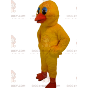 BIGGYMONKEY™ Mascot Costume Yellow Duck With Loving Eyes –