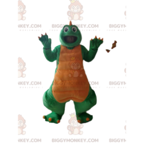 Vihreä ja keltainen dinosaurus BIGGYMONKEY™ maskottiasu - Dinosaurusten maskotit - BIGGYMONKEY_013790 - BiggyMonkey.com