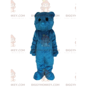 Traje de mascote BIGGYMONKEY™ Urso Azul com Olhos Pretos –