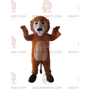 Καφέ και μπεζ στολή μασκότ BIGGYMONKEY™ λιονταριού - Μασκότ λιονταριών - BIGGYMONKEY_013801 - BiggyMonkey.com