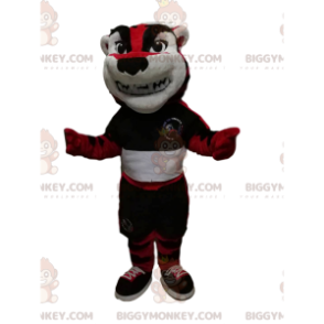 Kostým červeno-černého tygra BIGGYMONKEY™ se sportovním