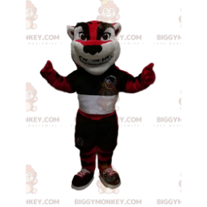 Kostým červeno-černého tygra BIGGYMONKEY™ se sportovním