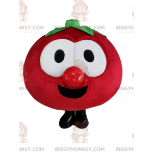 Mycket glad röd tomat BIGGYMONKEY™ maskotdräkt - BiggyMonkey