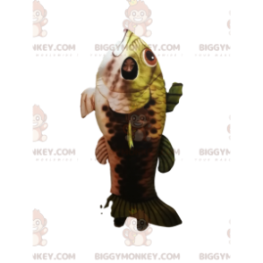 Yellow and Brown Trout BIGGYMONKEY™ Mascot Costume –