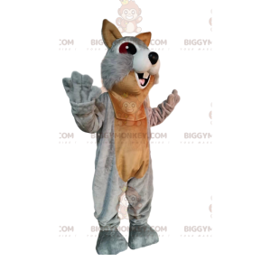Costume da mascotte BIGGYMONKEY™ scoiattolo grigio e marrone