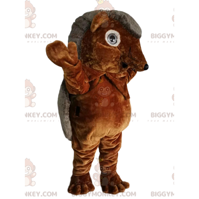 Kostium maskotki brązowo-szary jeż BIGGYMONKEY™. kostium jeża - Kostium maskotki brązowo-szary jeż BIGGYMONKEY™. kostium jeża -