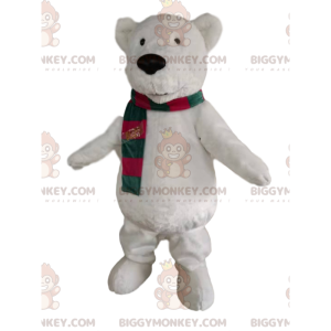 Kostým maskota ledního medvěda BIGGYMONKEY™ se zeleným a