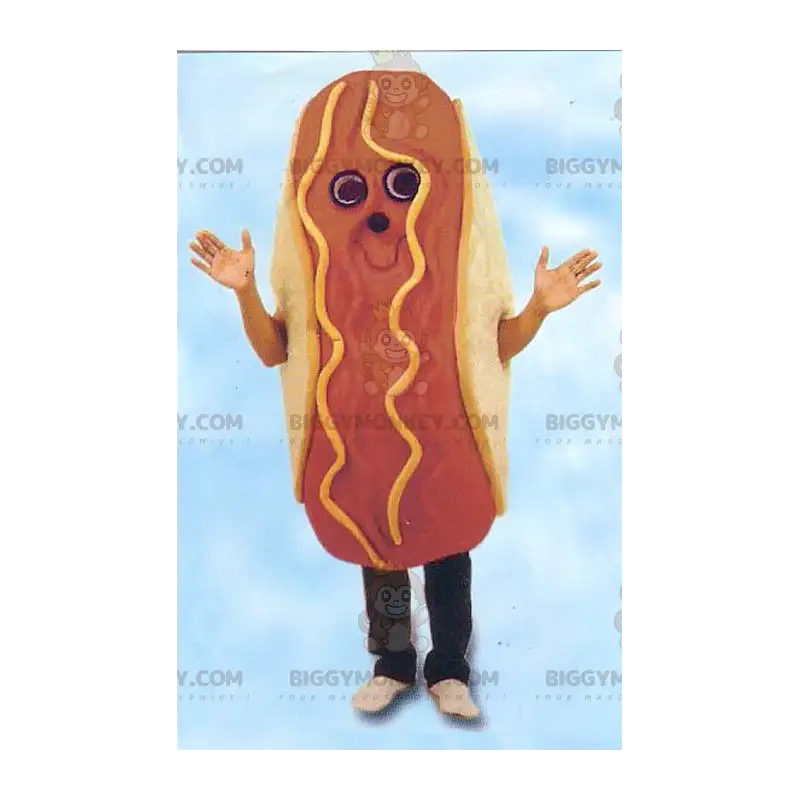 Costume da mascotte Giant Hot Dog Sandwich BIGGYMONKEY™ - Costume da mascotte Giant Hot Dog Sandwich BIGGYMONKEY™ -