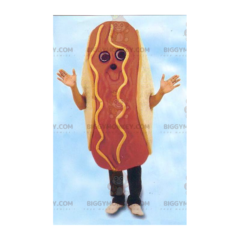 Costume de mascotte BIGGYMONKEY™ de sandwich de hot dog géant - Costume de mascotte BIGGYMONKEY™ de sandwich de hot dog géant -