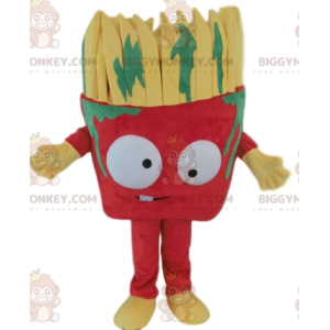 BIGGYMONKEY™ Costume da mascotte di pennello rosso con schizzi