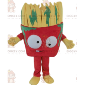 BIGGYMONKEY™ Costume da mascotte di pennello rosso con schizzi