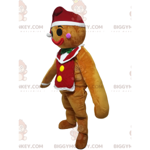 BIGGYMONKEY™ Costume da mascotte omino di pan di zenzero con