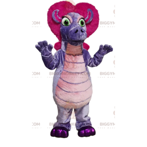 BIGGYMONKEY™ Mascot Costume Lila handledsrem med Fuchsia-hår -