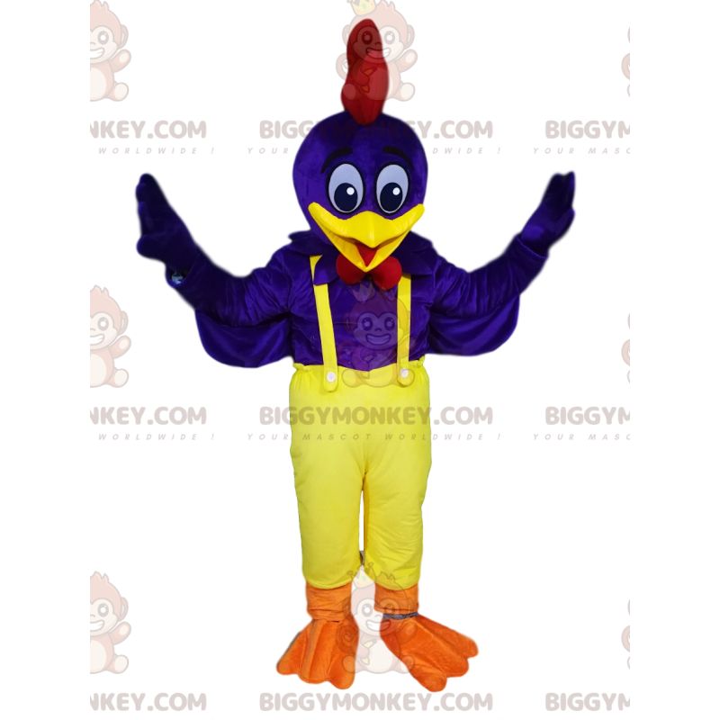 Kostium maskotki Blue Rooster BIGGYMONKEY™ z żółtym