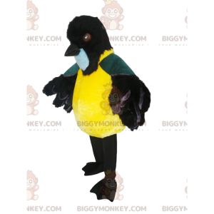 BIGGYMONKEY™ Mascot Costume of Chunky Tit with Cute Black Beak