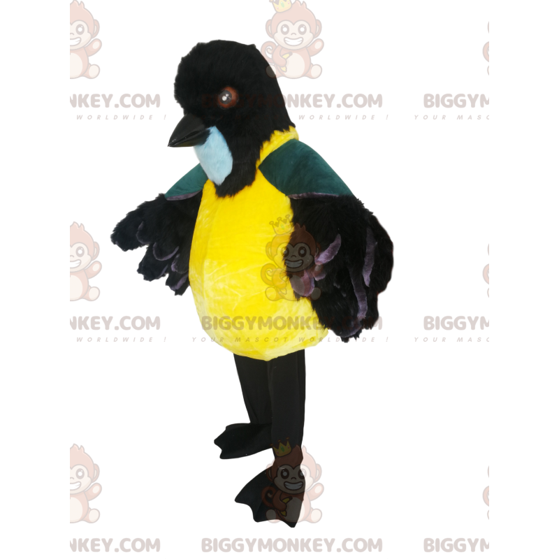 BIGGYMONKEY™ Mascot Costume of Chunky Tit with Cute Black Beak BIGGYMONKEY™ Mascot Costume of Chunky Tit with Cute Black Beak