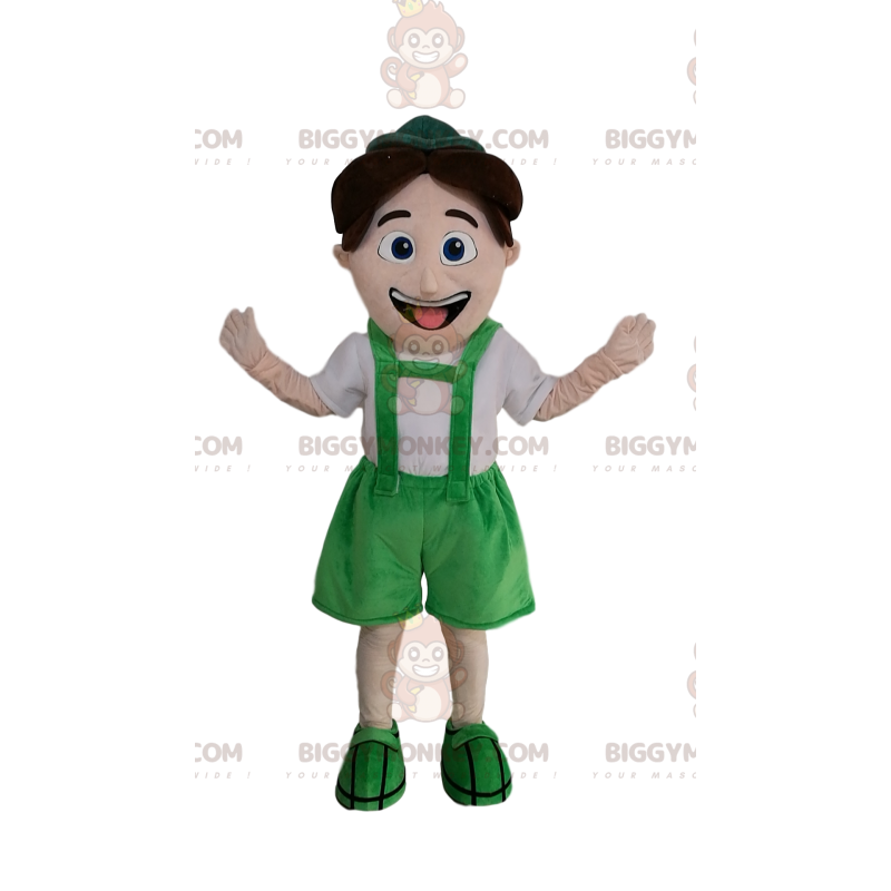 Costume de mascotte BIGGYMONKEY™ de petit garçon en tenue de Costume de mascotte BIGGYMONKEY™ de petit garçon en tenue de
