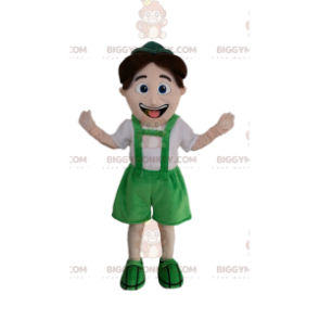 Traje de mascote Little Boy BIGGYMONKEY™ com roupa tirolesa –