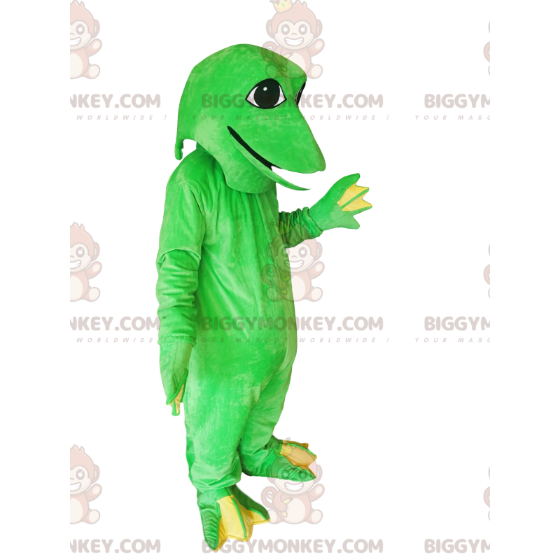 Fantasia de mascote divertida de sapo verde BIGGYMONKEY™ – Fantasia de mascote divertida de sapo verde BIGGYMONKEY™ –