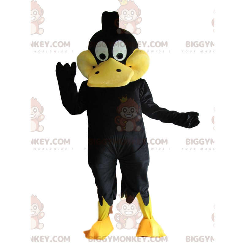 BIGGYMONKEY™ mascottekostuum van Daffy Duck, de gekke eend van