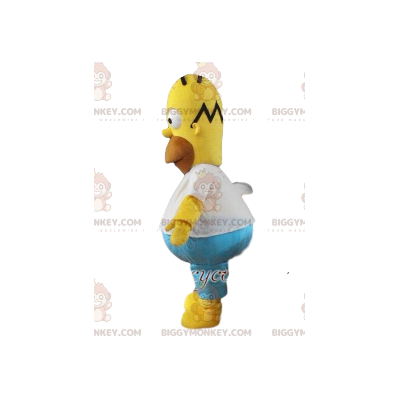 Het BIGGYMONKEY™-mascottekostuum van Omer Simpson. Omer