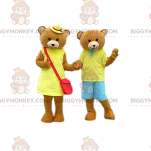 Ruskea Cub BIGGYMONKEY™ maskottipukupari - Biggymonkey.com