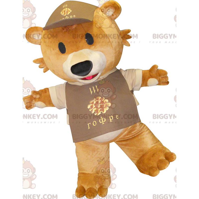 Costume mascotte Teddy gigante marrone BIGGYMONKEY™ - Costume mascotte Teddy gigante marrone BIGGYMONKEY™ -