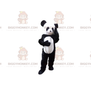 Very Smiling Panda BIGGYMONKEY™ Mascot Costume. Panda costume.