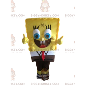 Disfraz de mascota Bob Esponja BIGGYMONKEY™. Disfraz de Bob