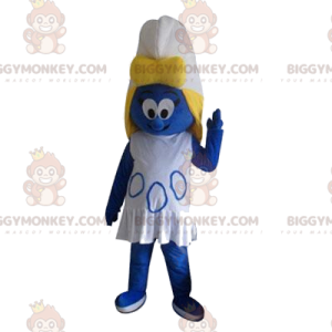 Costume da mascotte Puffetta BIGGYMONKEY™ con vestito bianco -