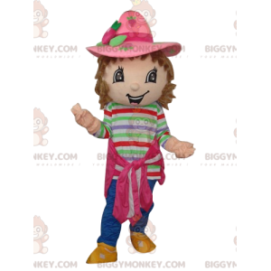 Costume de mascotte BIGGYMONKEY™ de Charlotte aux fraises avec