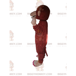 BIGGYMONKEY™ Maskottchen-Kostüm eines Affen mit einem breiten