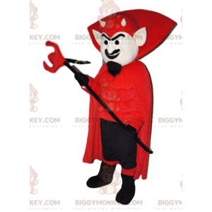 Στολή μασκότ Devil BIGGYMONKEY™ με κόκκινο κοστούμι και τρίαινα - Ανθρώπινες Μασκότ - BIGGYMONKEY_013879 - BiggyMonkey.com