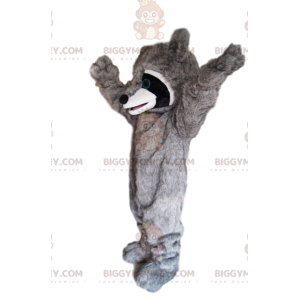 Sehr enthusiastisches Waschbär-BIGGYMONKEY™-Maskottchen-Kostüm!