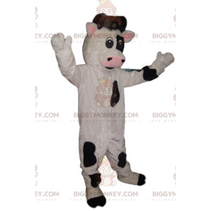 Μαύρο και άσπρο αγελάδα μασκότ BIGGYMONKEY™ - Biggymonkey.com