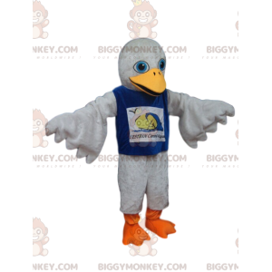 Costume de mascotte BIGGYMONKEY™ d'oiseau vert de Taille L (175-180 CM)