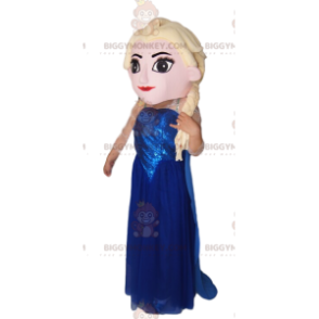 Costume de mascotte BIGGYMONKEY™ d'Elsa, la Reine des Neiges -