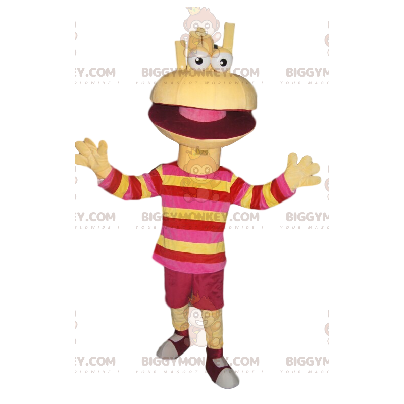 Grappig personage met grote mond BIGGYMONKEY™-mascottekostuum - Grappig personage met grote mond BIGGYMONKEY™-mascottekostuum -