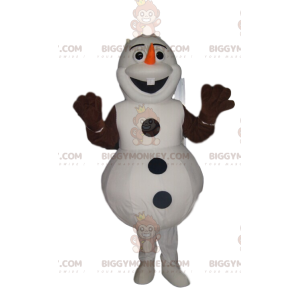 Olaf's BIGGYMONKEY™ Mascot Costume, Happy Frozen Snowman -