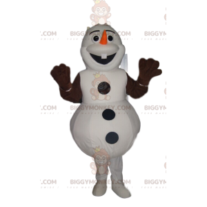 Olaf's BIGGYMONKEY™ Mascot Costume, Happy Frozen Snowman –