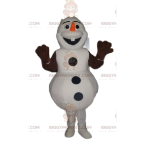 Olafs BIGGYMONKEY™ Maskottchenkostüm, Happy Frozen Snowman - Maskottchen berühmte Leute - BIGGYMONKEY_013899 - BiggyMonkey.com