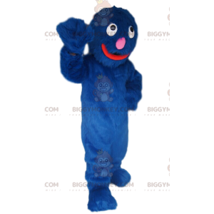 Funny Hairy Blue Monster BIGGYMONKEY™ Mascot Costume –