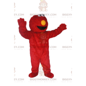 Hauska karvainen punainen hirviö BIGGYMONKEY™ maskottiasu -