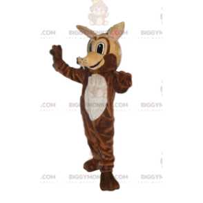 Στολή μασκότ με πολύ χαμογελαστό Wolf BIGGYMONKEY™ -