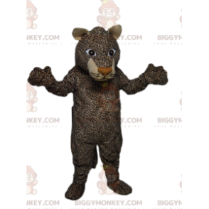 ¡Disfraz de mascota BIGGYMONKEY™ de leopardo con una apariencia