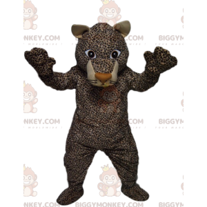 Costume de mascotte BIGGYMONKEY™ de léopard avec un magnifique